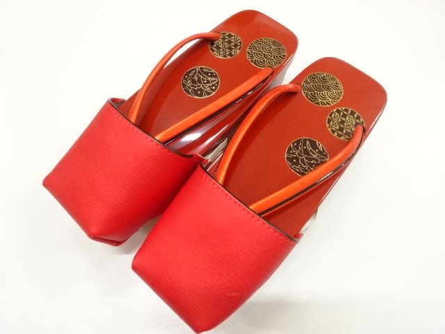 JAPANESE KIMONO / UNUSED OKI-SO RAIN GETA (23.5 CM)